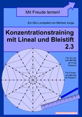 Konzentrationstraining mit Lineal und Bleistift 3